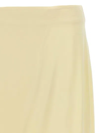 Jil Sander Women Satin Skirt With Side Slit
