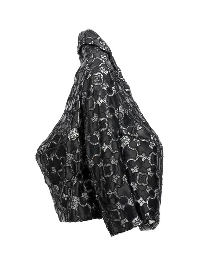 Comme Des Garçons Lace Detailed Jacket