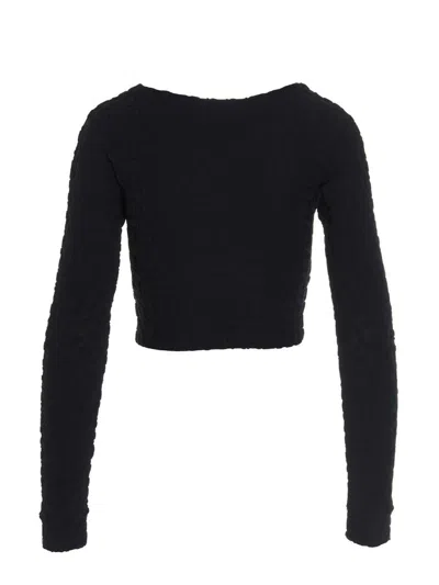Sunnei Long-sleeved Blouse With Round Neck