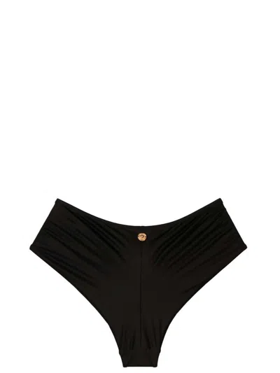 Versace Bikini Briefs With Knot Beachwear Black