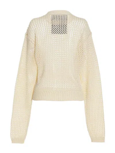 Ramael White Bio Cable Sweater