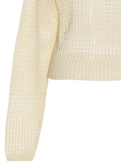 Ramael White Bio Cable Sweater