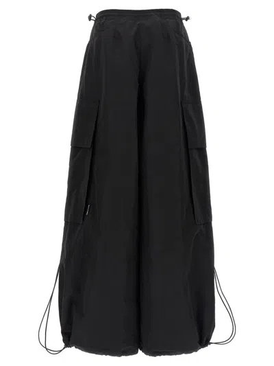 Palm Angels Wide-leg Nylon Parachute Pants With Adjustable Cuffs