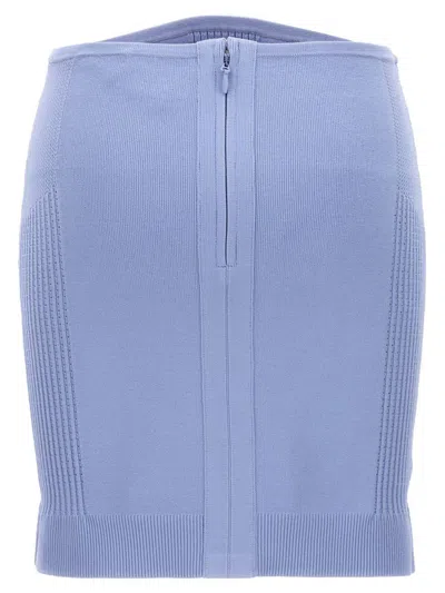 Herve Leger Hervé Léger Mix Zipped Knitted Skirt