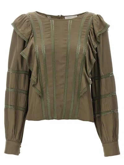 Loveshackfancy Devika Top In Forrest Oak
