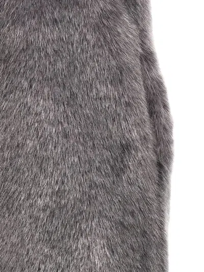 Philosophy Di Lorenzo Serafini Lapel Sleeveless Fur Coat