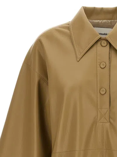 Nanushka Clarice Shirt And Blouse Green