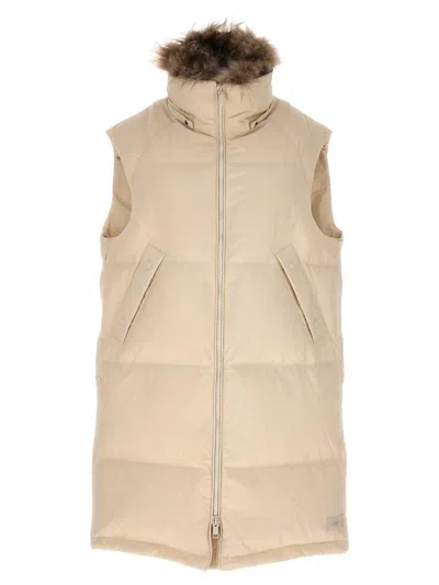 Yves Salomon Long Pile Insert Vest Gilet