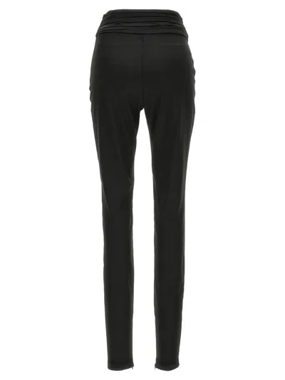 Area Black High Wasted Star Stud Leggings