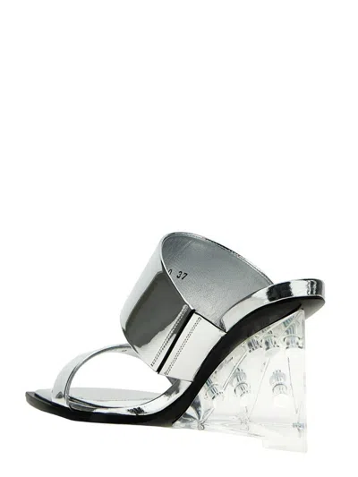 Alexander Mcqueen Square-toe Wedge-platform Sandals