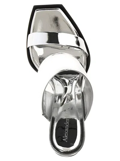 Alexander Mcqueen Square-toe Wedge-platform Sandals