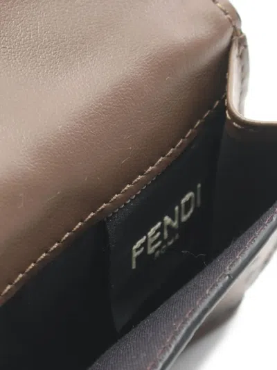 Pre-owned Fendi 2010s F Is Zucca Tri-fold Wallet