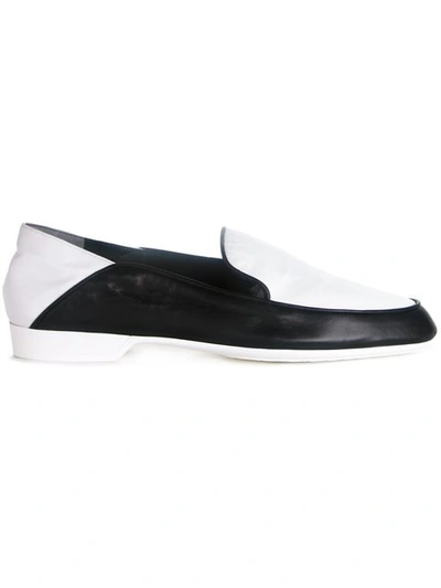 Robert Clergerie Fani Collapsible-heel Leather Loafer In White