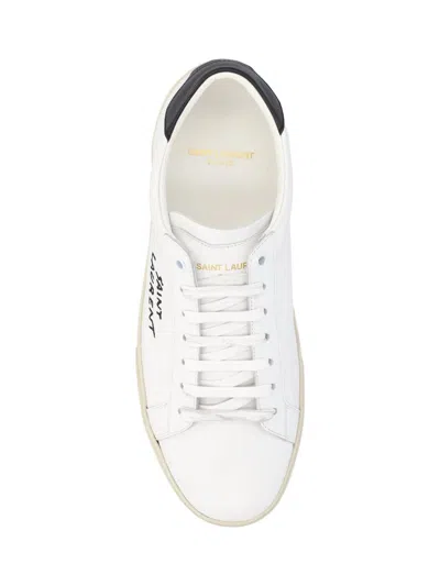 Saint Laurent Logo Print Low Top Sneakers