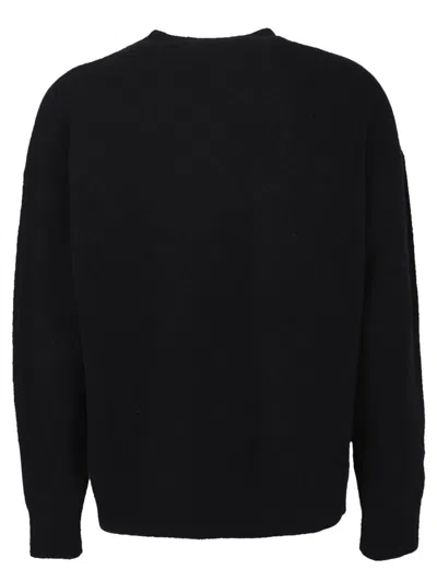 Palm Angels Cotton Oversize Crew Neck Sweatshirt