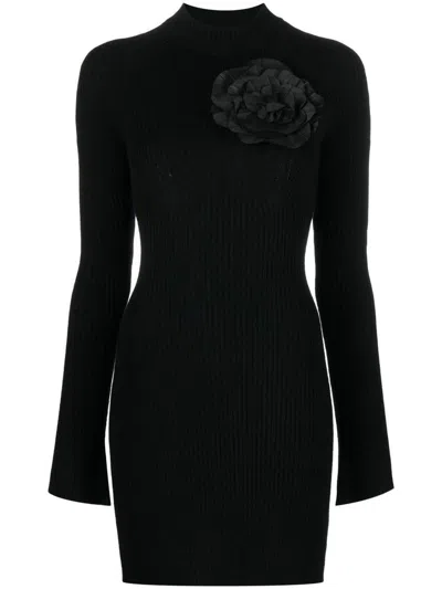 Blumarine Short Dress With Flower Decor