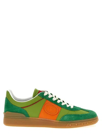 Valentino Multicolor Suede And Fabric Upvillage Sneakers