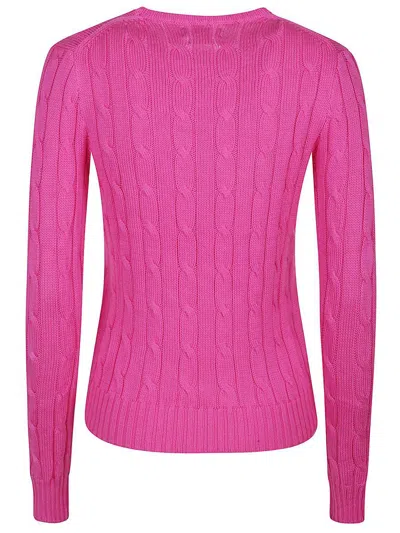 Polo Ralph Lauren Cable Knit Sweater With Round Neckline And Long Sleeves