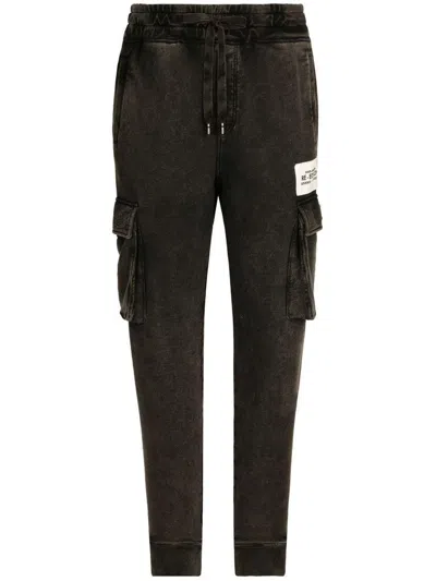 Dolce & Gabbana Logo-patch Tapered Cargo Pants For Men
