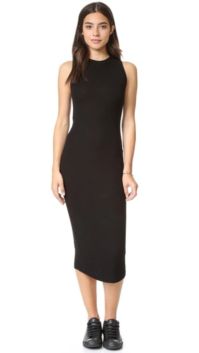 Getting Back To Square One The Sleeveless Sweater Dress In Black