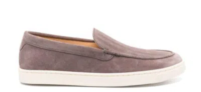 Brunello Cucinelli Suede Calf Leather Slip-on In Grey