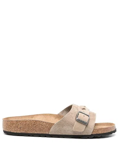 Birkenstock Flat Sandal In Neutral