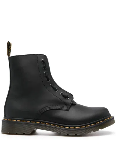 Dr. Martens' Dr. Martens 1460 Pascal Frnt Zip Black Nappa Shoes