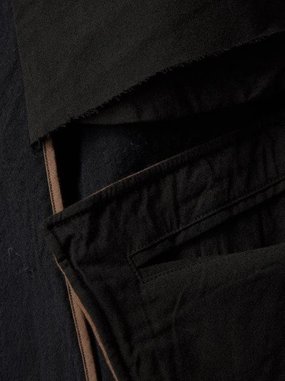 Shop Ziggy Chen Multi Pocket Coat - Black