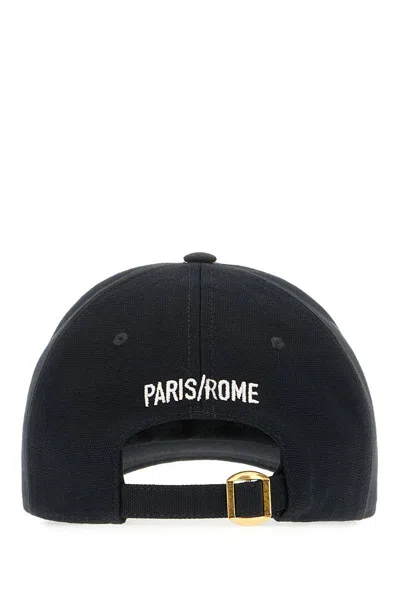 Valentino Cotton Baseball Cap With Embroidery