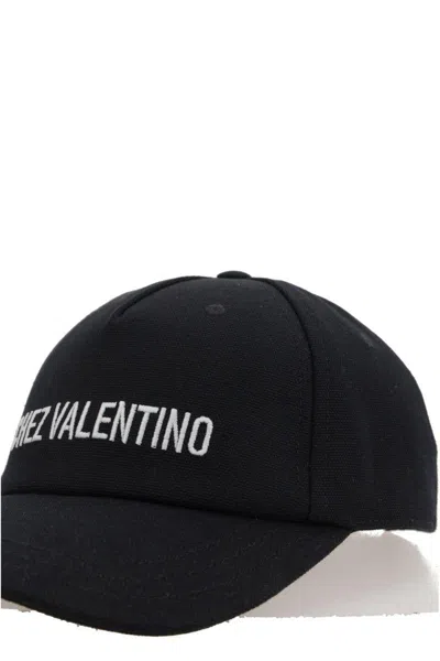 Valentino Cotton Baseball Cap With Embroidery
