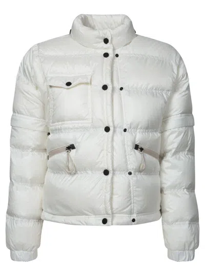 Moncler Mauduit White Polyester Bomber Jacket
