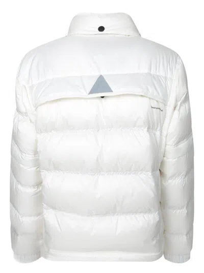 Moncler Mauduit White Polyester Bomber Jacket