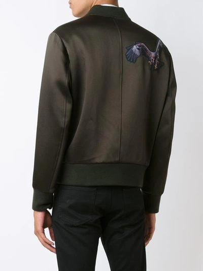 Shop Neil Barrett Eagle Patch Bomber Jacket