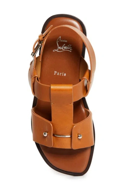 Christian Louboutin Chambeliss Strappy Open-toe Sandals In Brown