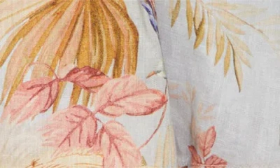 Zimmermann Ascension Linen Plunge Mini Dress In White