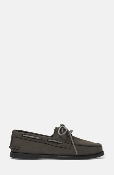 Scarosso Round Toe Business Casual Shoes In Gray