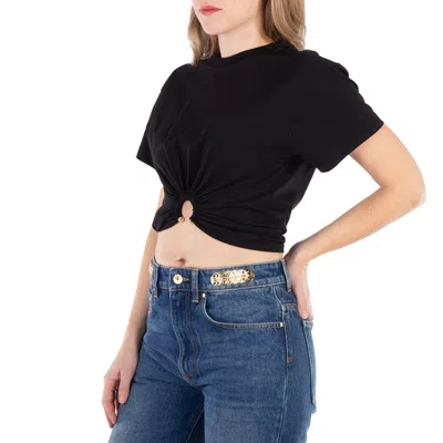 Rabanne Cropped Cut T-shirt