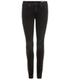 Rag & Bone Rag And Bone Black High-rise Ankle Skinny Jeans In Black