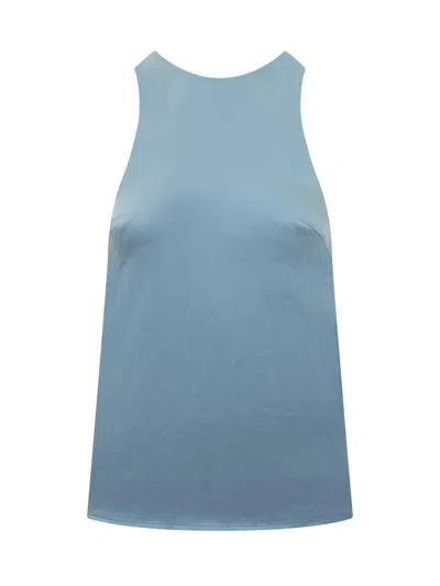 Loulou Studio Twist-detail Racerback Silk Top