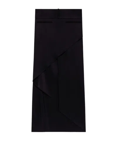 Courrèges Courreges Black Polyester Blend Skirt In Black