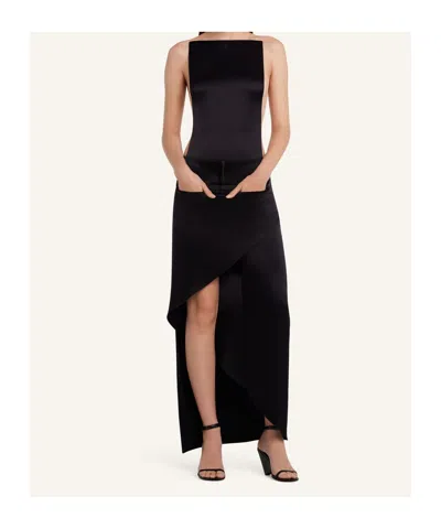 Courrèges Courreges Black Polyester Blend Skirt In Black