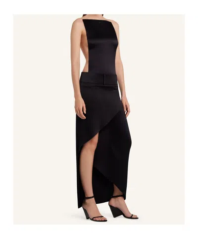 Courrèges Courreges Black Polyester Blend Skirt In Black