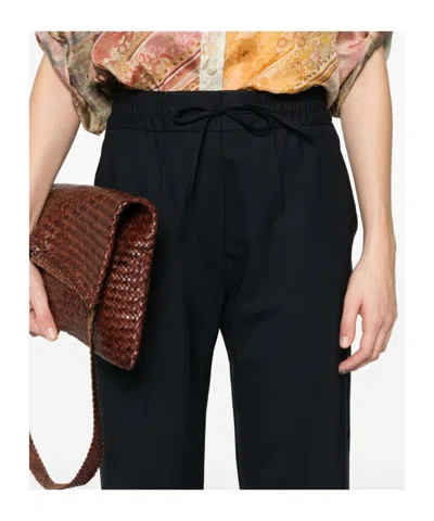 P.a.r.o.s.h Blue Wool Pants In Black