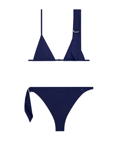 Courrèges Scarf Bikini With Triangle Top And Adjustable Spaghetti Straps