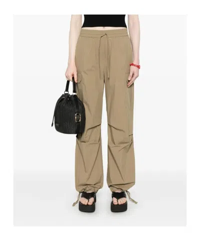 P.a.r.o.s.h Relaxed Fit Cargo Pants With Drawstring Waist
