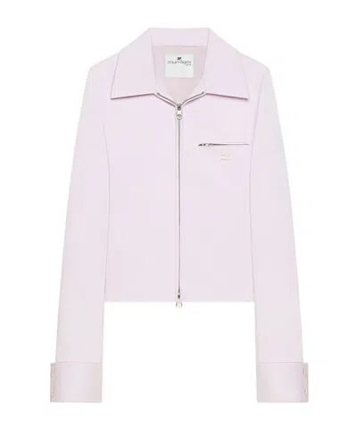 Courrèges Zipped Jacket In Rosa