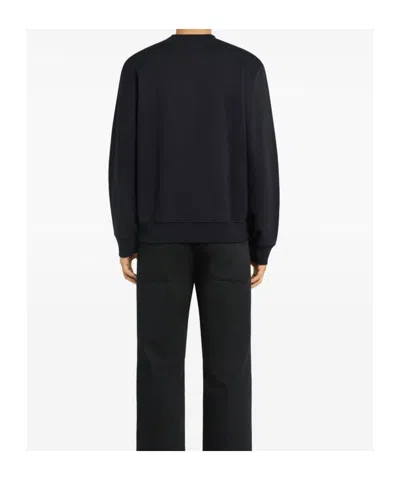 Courrèges Buttoned Jersey Sweatshirt