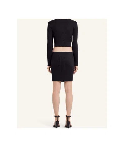 Courrèges Ribbed Mini Skirt