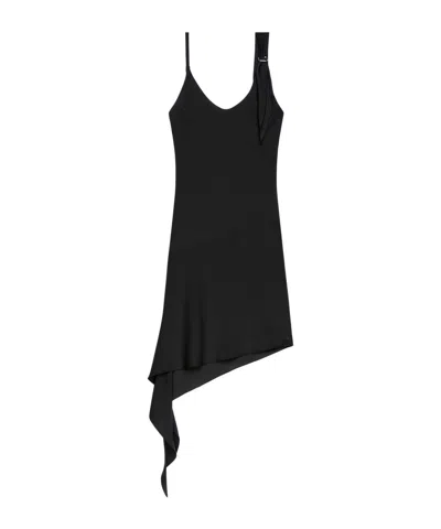 Courrèges Courregès Black Polyester Mini Dress