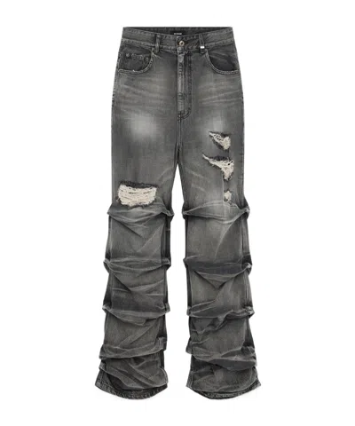 We11 Done Denim Trousers With Belt Loops